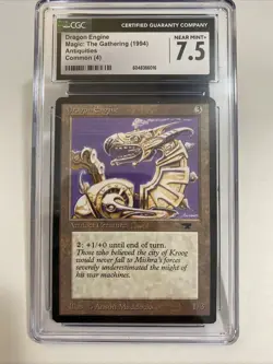 MTG - Antiquities - Dragon Engine - Graded - CGC 7.5 - Image 1