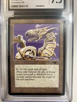 MTG - Antiquities - Dragon Engine - Graded - CGC 7.5 - Image 2