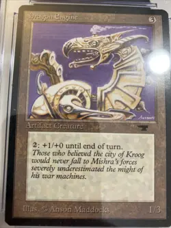 MTG - Antiquities - Dragon Engine - Graded - CGC 7.5 - Image 3