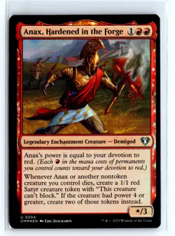 FOIL Anax, Hardened in the Forge Commander Masters - MTG Magic the Gatherin - Image 1