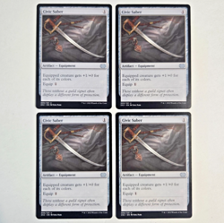 MTG Civic Saber (Double Masters 2022) 300/331 (NEAR MINT) (4X) - Image 1