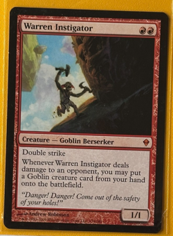 MTG Warren Instigator Zendikar Regular NM - Image 1