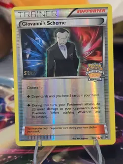 Pokemon Giovanni's Scheme 138/162 Regional Championships STAFF Promo Holofoil MP - Image 1