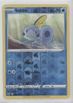 Sobble Reverse Foil Pokemon Sword & Shield #055 0cv - Image 1