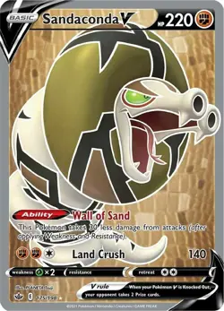Sandaconda V - 175/198 - Chilling Reign - Pokemon TCG - LP - Full Art - HOLO - Image 1