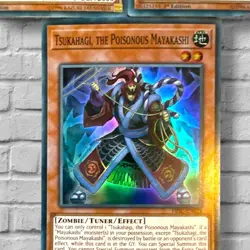 YUGIOH 3 X TSUKAHAGI, THE POISONOUS MAYAKASHI HISU-EN028 - 1ST EDITION - Image 4