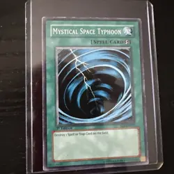 1x (LP) - Mystical Space Typhoon - DB1-EN031 - Super Rare - Unlimited YuGiOh - Image 1