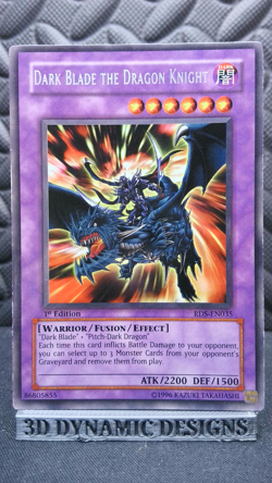 | Yugioh Dark Blade the Dragon Knight RDS-EN035 RARE 1st Edition LP 🔥 | - Image 1