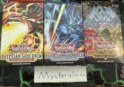 Yugioh Egyptian God Decks+Sacred Beast Structure Deck Bundle Factory Sealed 1st - Image 1