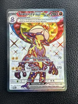 Pokemon TCG Toxtricity EX 227/182 Holo Full Art Texture Card - Image 1