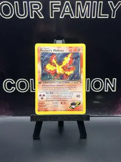 Pokemon Card - Rocket's Moltres 12/132 Gym Heroes 1st Edition Holo Rare 12/132 - Image 1