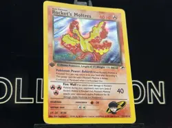 Pokemon Card - Rocket's Moltres 12/132 Gym Heroes 1st Edition Holo Rare 12/132 - Image 4