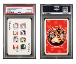 Gym Leaders PSA 10 Pokemon Red Version Playing Card Joker Poker Charizard 1996 - Image 1