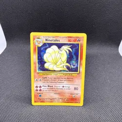 Pokemon TCG Ninetales Holo Rare Card 12/102 Base Set - Vintage Card - Image 1