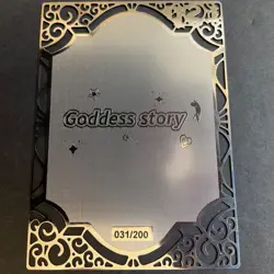 Goddess Story Gold METAL Card - Maiden Party - Serial Number #/200! Hu Tao Anime - Image 5