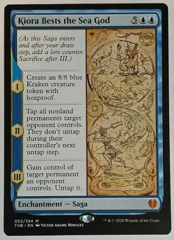 MTG Magic The Gathering Kiora Bests the Sea God Theros Beyond Death NM Card - Image 1