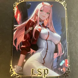 Goddess Story Gold METAL Card - Maiden Party - Serial Number #/200! Zero Two 2 - Image 1