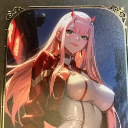 Goddess Story Gold METAL Card - Maiden Party - Serial Number #/200! Zero Two 2 - Image 2