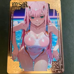 Goddess Story Gold METAL Card - Maiden Party - Serial Number #/200! Zero Two 2 - Image 1