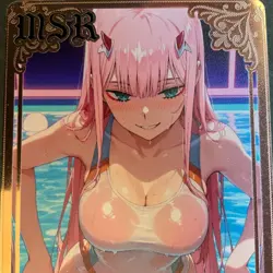 Goddess Story Gold METAL Card - Maiden Party - Serial Number #/200! Zero Two 2 - Image 3