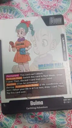 Dragon Ball permanant Bulma trading card - Image 3