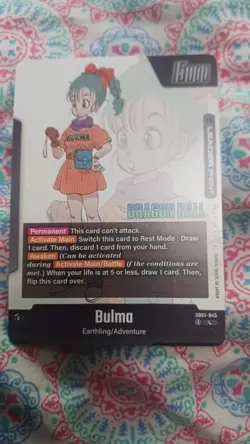 Dragon Ball permanant Bulma trading card - Image 4