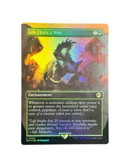 MTG Foil Life Finds a Way (Borderless) REX #0005 - Image 1