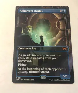 MTG English Abhorrent Oculus (Borderless) Normal Duskmourn: House of Horror MINT - Image 1