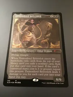 MTG Secret Lair #159 Demonlord Belzenlok Etched Foil NM - Image 1