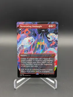 Devastating Onslaught (Borderless) EOE NM MTG - Sorcery #308 - Image 1