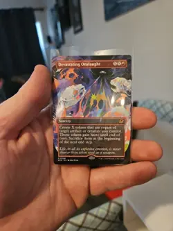 Devastating Onslaught (Borderless) EOE NM MTG - Sorcery #308 - Image 1