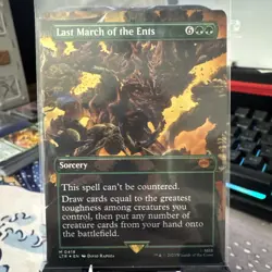 1x MTG Last March of the Ents (Borderless, Foil) - The Lord of the Rings (LTR) - Image 1