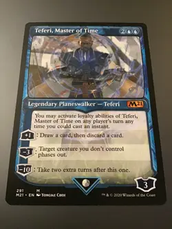 MTG Core Set 2021 #290 Teferi, Master of Time NM - Image 1