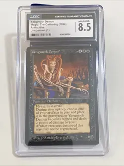 MTG 1994 Antiquities Yawgmoth Demon CGC 8.5 NM/Mint+ - Image 1