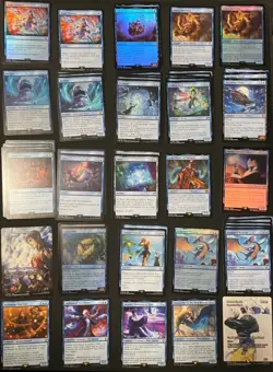 MTG Final Fantasy Blue Lot 110 Cards Commons, Foils, Rare, Uncommon Listed Disc - Image 1