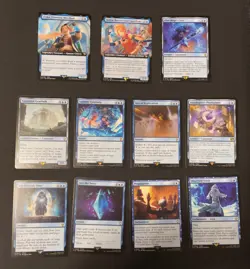 MTG Final Fantasy Blue Lot 110 Cards Commons, Foils, Rare, Uncommon Listed Disc - Image 2