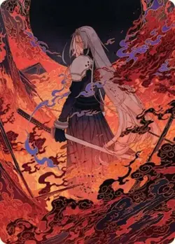 1x Art Series (35/53) - Nibelheim Aflame MTG Final Fantasy NM Magic Regular - Image 1