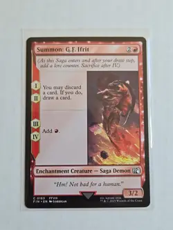 Summon: G.F. Ifrit - Final Fantasy - NM - MTG Magic - Common - Saga Creature - Image 1