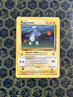 Magnemite 79/130 Base Set 2 Unlimited Pokemon Card Common WOTC 2000 - Image 1