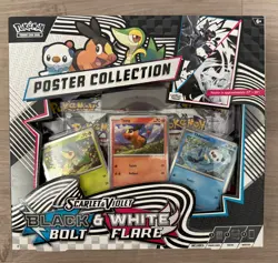 Pokemon TCG: Black Bolt & White Flare - Unova Poster Collection Factory SEALED - Image 1