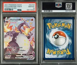 Pokemon Charizard VMAX Shining Fates Full Art #SV107 PSA 10 Gem Mint TCG - Image 3