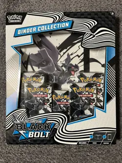 Pokemon TCG: Black Bolt Binder Collection (Lot of 5) 25 PACKS - Image 2