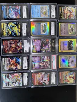 Over 100 Pokemon Cards And 14 Cgc Graded Cards With One psa 10 - Image 2