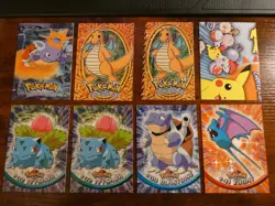 Topps Pokemon TV Animation Die Cut, Evolution, Puzzle, Series 1 Lot of 8 Cards - Image 1