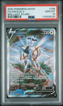 2022 PSA 10 Arceus V Pokemon SWSH Full Art Brilliant Stars (GUARD INCLUDED) 🔥 - Image 3