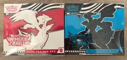 Pokemon SV Black Bolt & White Flare Elite Trainer Box ETB Set of 2 - Image 1