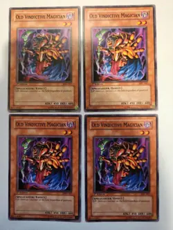 YUGIOH OLD VINDICTIVE MAGICIAN MFC-067 1ST Edition COMMON Near Mint (4) - Image 1