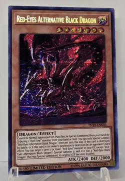 Red-Eyes Alternative Black Dragon TN19-EN005 Secret Rare 1st Edition Yugioh NM/M - Image 1