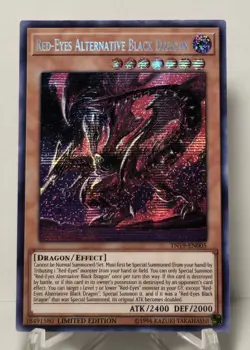 Red-Eyes Alternative Black Dragon TN19-EN005 Secret Rare 1st Edition Yugioh NM/M - Image 1