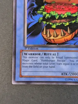 Yugioh TCG - 1x Hungry Burger - MRL-068 - LP 1st Vintage Magic Ruler Common 2003 - Image 5